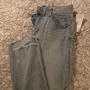 Jeans by democracy NWT LIGHT WASH raw hem